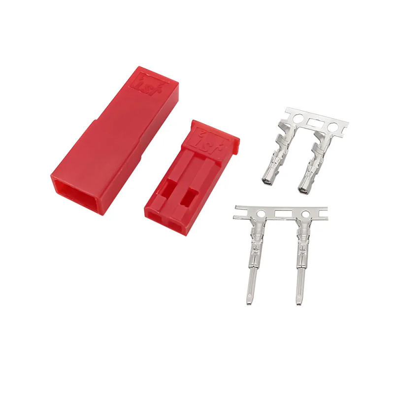 Description Picture 2 of item10/20/50Sets 2 Pin JST Red Plug Connector 2.54mm Male Female Housing Crimp Terminal Connector JST SYP 2P for RC Lipo Battery