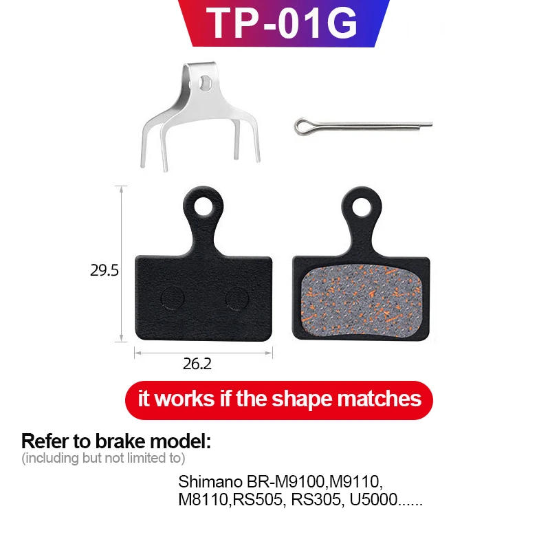 Description Picture 6 of itemMTB Bicycle Hydraulic Disc Brake Pads For b01s SHIMANO SRAM AVID HAYES Magura ZOOM Cycling Bike Parts Semi-Metallic Brake Pad