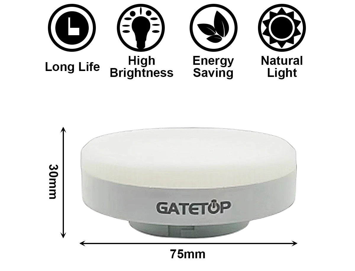 Description Picture 3 of item5-20PCS LED spotlight GX53 wardrobe light grille light AC85-265V  5W/7W/9W/12W/15W 120Degree No Flicker High Lumen for Interiors