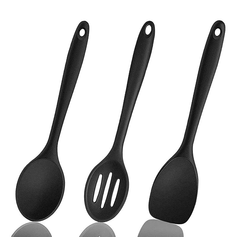 Description Picture 5 of itemFood Grade Silicone Cooking Spoon Pan Scoop Heat-Resistant Flexible Nonstick for Cooking Baking Mixing Kitchen Cookware Utensils