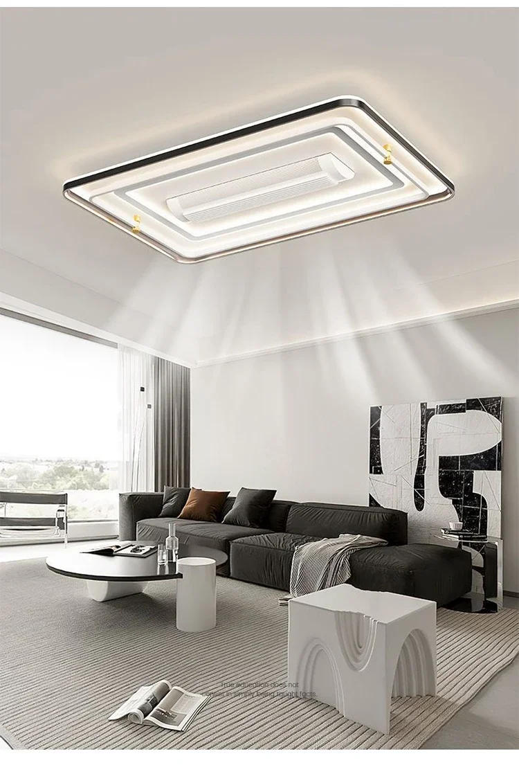 Description Picture 6 of itemUltrathin Bladeless Ceiling Fan with Light and Remote Control Minimalism Modern Fan Lighting Bedroom Living Room Led Ceiling Fan