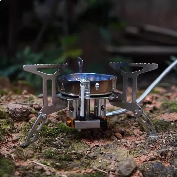 Description Picture 4 of itemOutdoor hot fire portable cassette gas stove Camping cookstove Folding picnic fishing cookstove mini gas stove