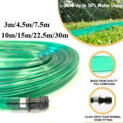 Retractable Stretch Hose Soaker Hose Cooling Sprinkler Pipe Flat Garden Sprinkler Hose with Hole Garden Watering System
