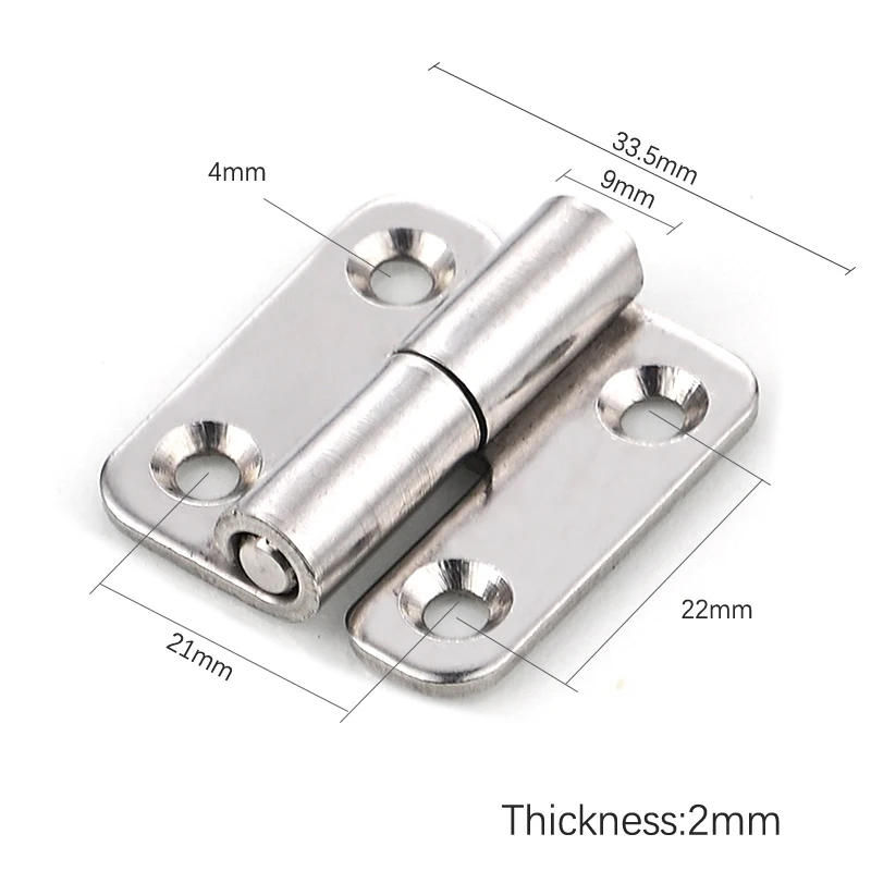 Description Picture 2 of itemStainless Steel Thicken Detachable Hinge Removable High Quality Concealed Cabinet Round Hinge For Aluminum Doors Bathroom Door
