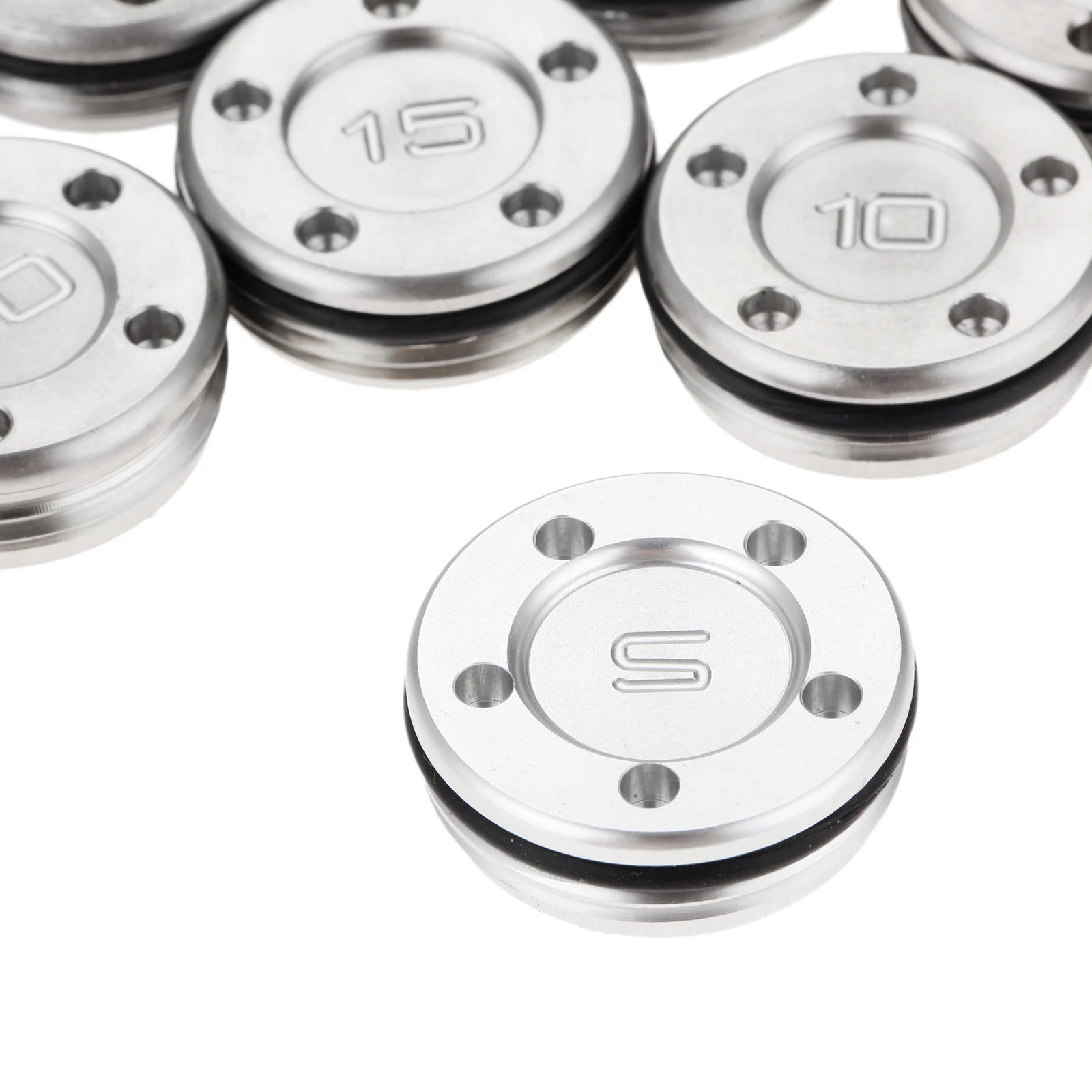 Description Picture 3 of item2Pcs Silver Metal Golf Club Heads Weights for Scotty Cameron 5g 10g 15g 20g 25g 30g 35g 40g with 1Pc Golf Putter Wrench Tool Set