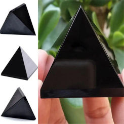 Natural Crystal Schungite Black Shungite Pyramid Tower Energy Quartz Reiki Stones For Healing Fengshui Meditation Decoration