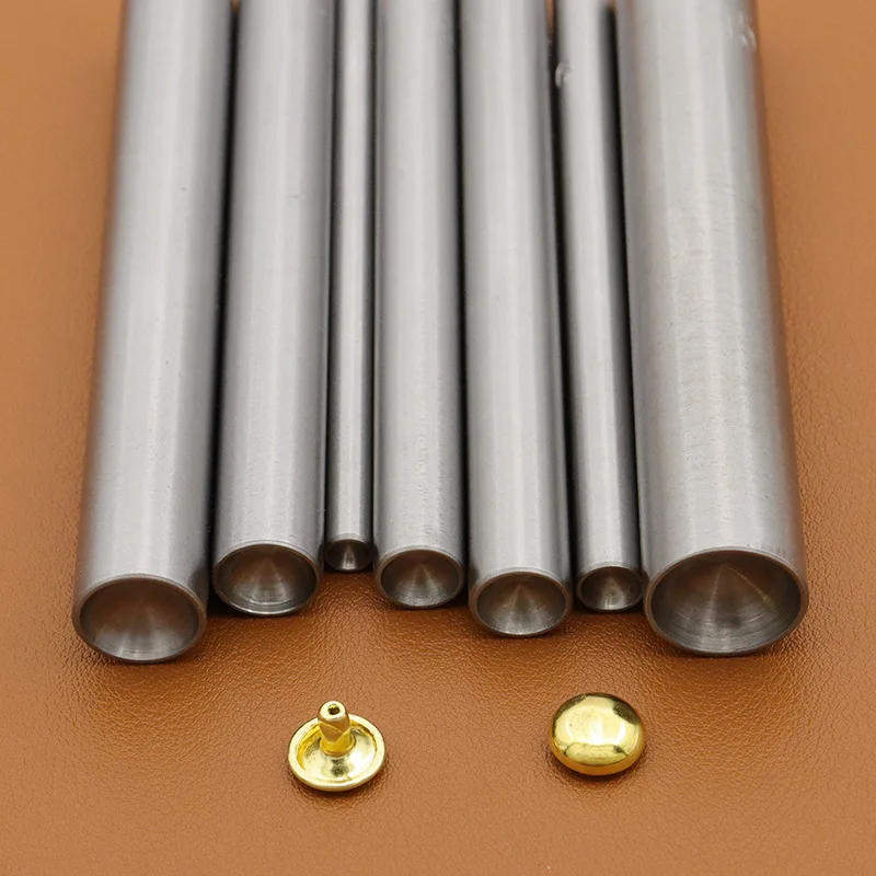 Description Picture 4 of item1piece Mushroom Domed Rivet Setting Tool Steel Spike Studs Punch Setter Hand Punching Tool for Leathercraft Garment Shoe Hat DIY