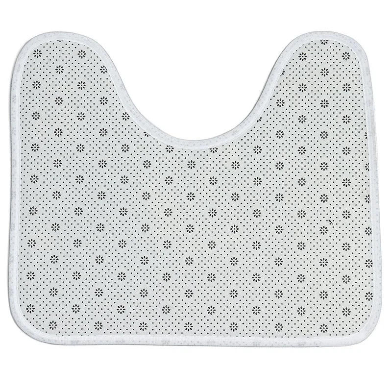 Description Picture 5 of itemJFBL Hot 4Pcs Home Bathroom Decor Set Cool White Background Flower Elephant Pattern Toilet Seat Cover Bath Mat Set Waterproof Sh