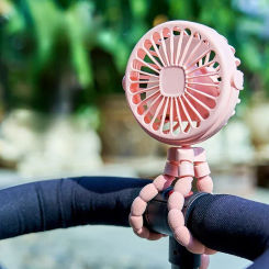 600mAh USB Rechargeable Handheld Electric Fan for Home 3 Speeds Fan for Cart Stroller Fans Portable Outdoor Fan Clip On for Baby