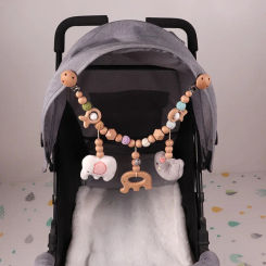 Baby Toy Pram Clip Pacifier Clip Chain Mobile Pram Personalize Name Rattle Stroller Toys Bed Bell Stroller Chain Baby Toy Clip