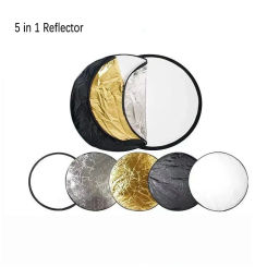 5 In1 60/80/110cm Reflector Photography Collapsible New Portable Collapsible Light Round Photography Photo Reflector for Studio