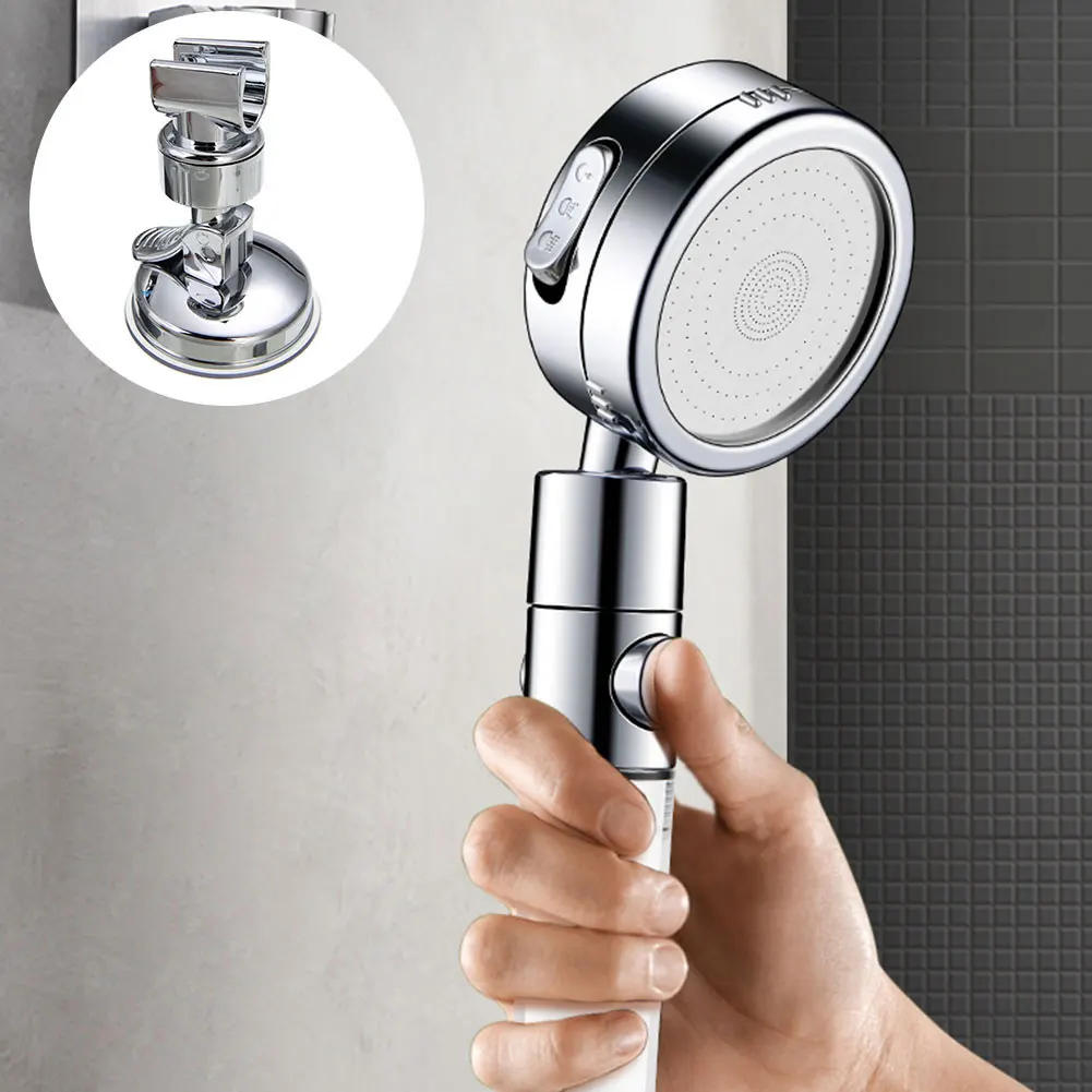 Description Picture 6 of itemShower Holder Suction Cup Holder 360° Adjustable Showerhead Holder Plating Shower Rail Head Holder Bathroom Wall Mount Bracket