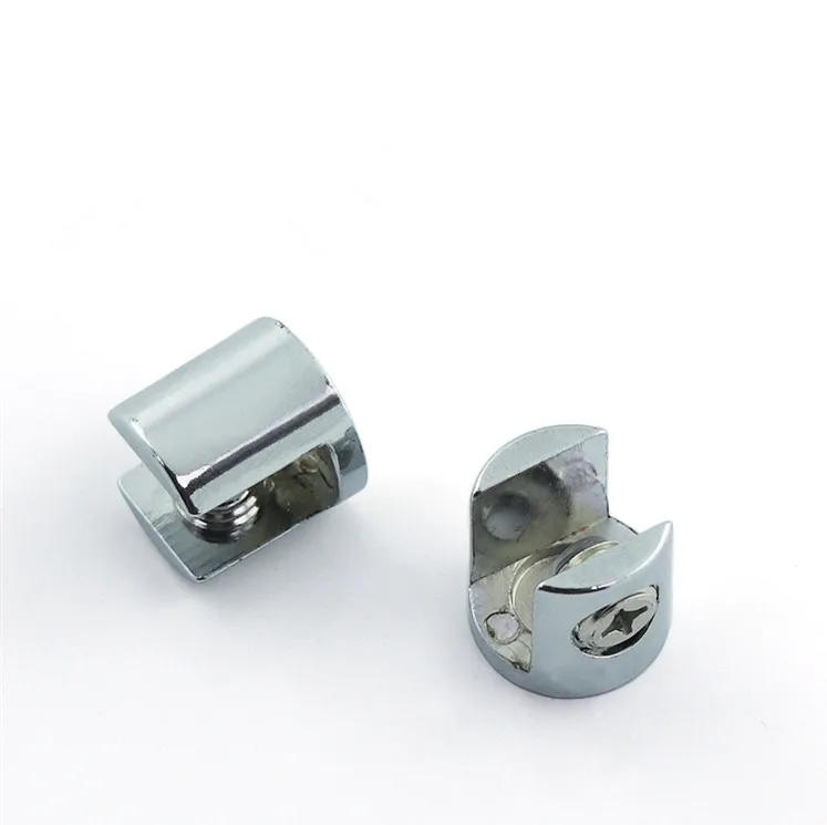 Description Picture 3 of item4pcs Glass Clamp Glass Plated Brackets Zinc Alloy Chrome finish Shelf Holder Support Brackets Clamps For 6-8mm/ 8-10mm/ 10-12mm