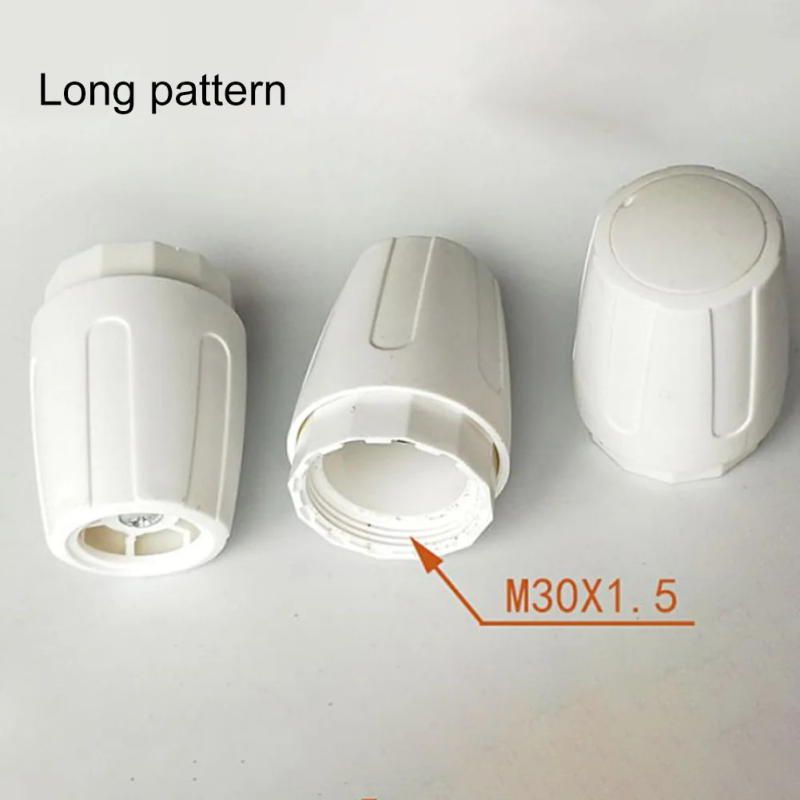Description Picture 4 of item4Pcs M30x1.5 Radiator Valve Cap Replacement Floor Heating Manifold Hand Wheel Switch Accessories White Plastic Radiator Cap