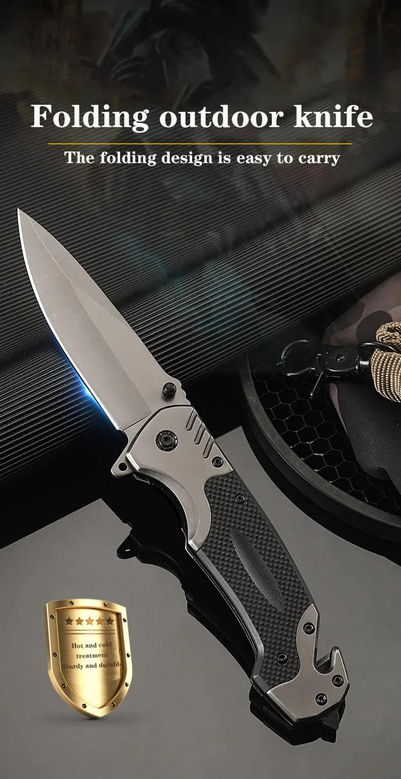 Description Picture 2 of itemCamping Pocket Knife Outdoor Multifunctional Folding Knife Tactical Defense Knife Outdoor Survival Camping Sharp Knives