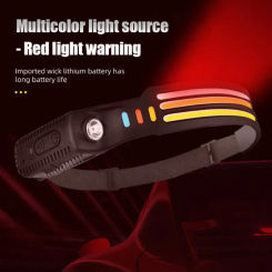 Induction COB+LED Head Flashlight USB Rechargeable Headlamp with Built in Battery Portable Camping Fishing Outdoors Work lights