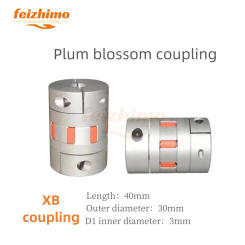 Connector Flexible Coupler XB Coupler Aluminium Plum Flexible Shaft Plum Blossom Coupling D30 L40 Inner Diameter 3mm XB Coupling