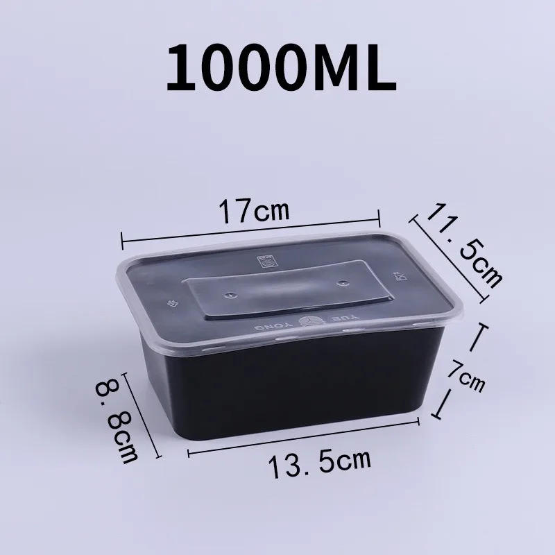 Description Picture 4 of itemDisposable Food Container Kitchen Refrigerator Storage Box Fruit Salad Sandwich Takeout Lunch Box with Lid Catering Supplies