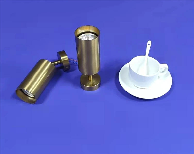 Description Picture 3 of itemModern Minimalist Ceiling Lights 360° Rotatable Copper Color LED Ceiling Track Downlight 5W E27 Bulb Replaceable Wall Spot Light