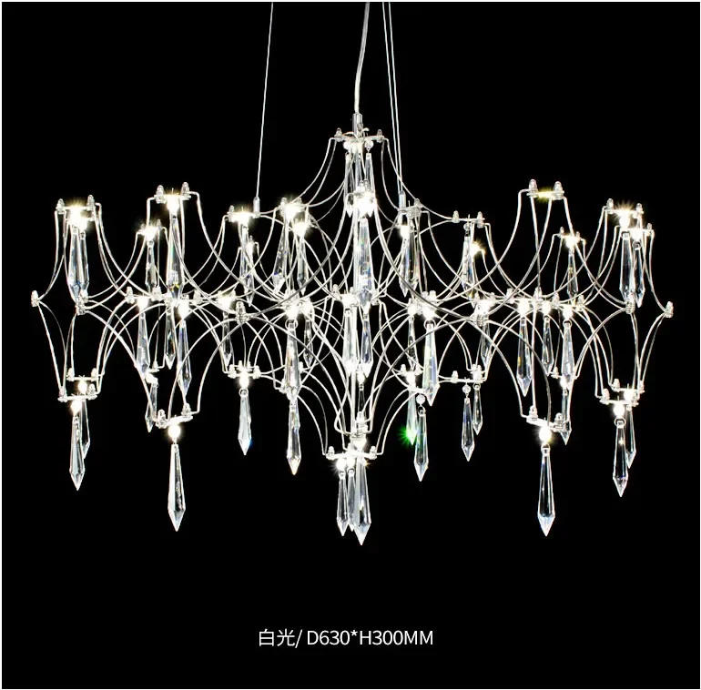 Description Picture 3 of itemModern Luxury Crystal Chandelier LED Starry Crystal Chandelier for Villa Parlor Bedroom Living Room Firefly Ceiling Chandeliers