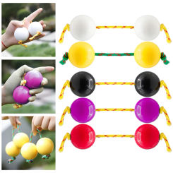 1Pcs African Shaker Asalato Rattle 5cm Rhythm Sand Ball Double Balls Traditional  Percussion Instrument Parts