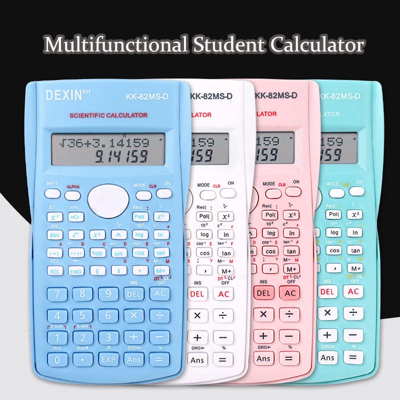 Description Picture 2 of itemSchool Engineering Scientific Calculator Students Stationary Calculating Tools Exam Function Creative Color Calculator