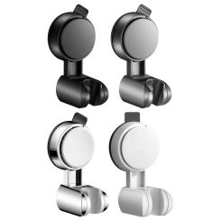 Universal Adjustable Shower Head Holder Suction Cup Type Wall Mounted Showerhead Bracket Sprayer Fixed Base Bathroom Accessories
