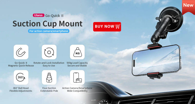 Description Picture 4 of itemUlanzi MT-50 Magnetic Tripod for Dji Osmo Action 5 4 3 Adjustable Underwater Selfie Stick Stand Mount Action Camera Accessories