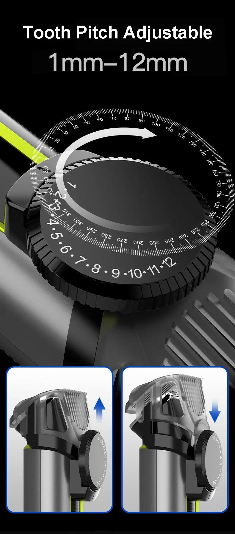 Description Picture 4 of itemMultifunctional Hair Clipper USB Charging IPX5 Waterproof Professional Electric Hair Clipper 4-in-1 Razor Nose Hair Trimmer Set