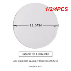 1/2/4PCS Multifunctional Cake Stand 6 Optional Easy To Use Durable Nice Design Reusable Baking Utensils Reusable Cake Pan White