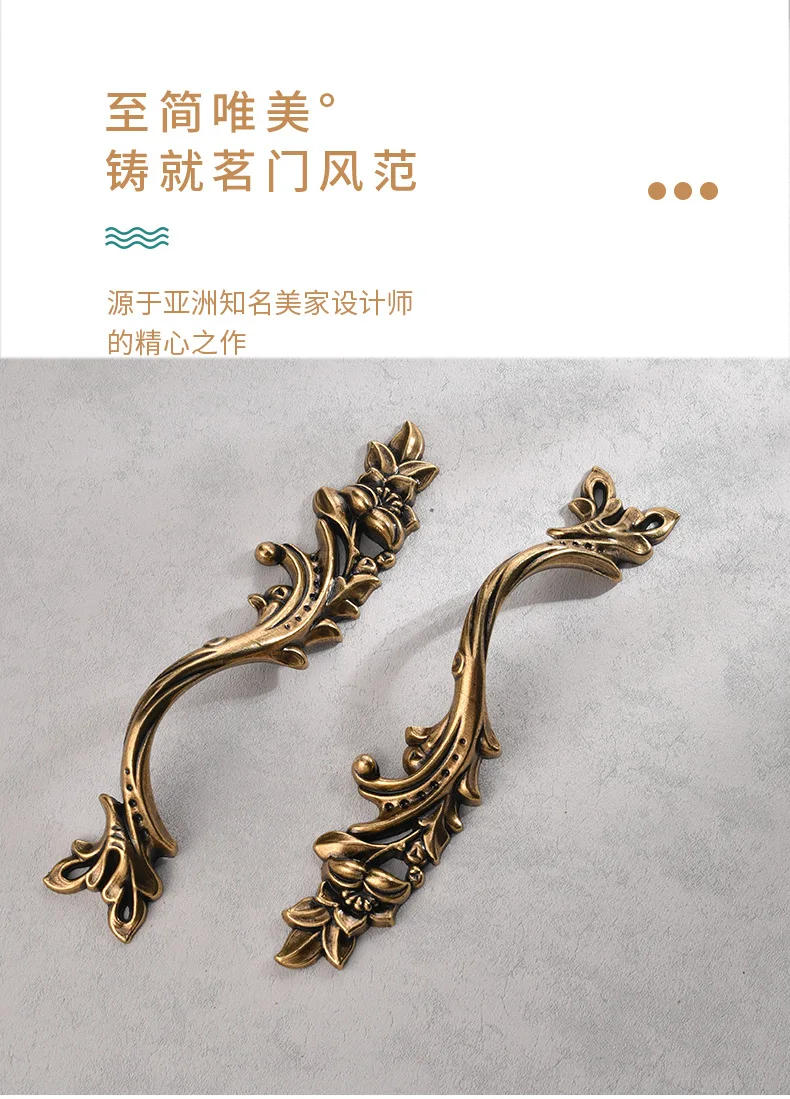 Description Picture 3 of itemEuropean antique wardrobe American hardware cabinet single hole cabinet door drawer pull ring handle