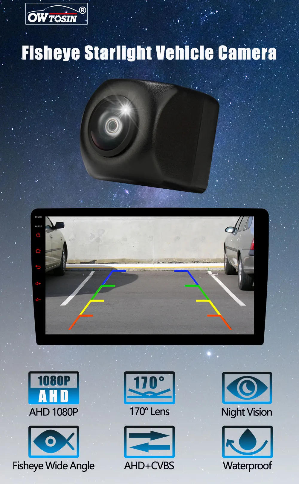 Description Picture 2 of itemAHD 1920x1080P Car Camera For Volkswagen Golf Plus Caddy MK3 Passat Jetta mk5 2005~2010 Bracket License Plate Light Night Vision