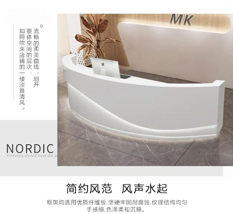 Description Picture 3 of itemGaming Reception Desk Cash Register Office Luxury Service Desk Rostrum Executive Coffee Scrivania Gaming Modern Furniture