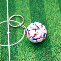 1pc Soccer and Football Keychain Set - Perfect Souvenir and Gift for Sports Fans and Backpack Accessories