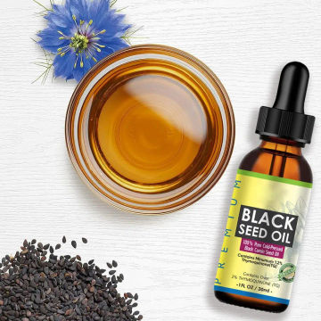 1/2PCS Black Cumin Seed Oil For Hair Growth Thicken Hair Cold Pressed Liquid Nourish Body Massage Black Cumin Oil 30ml