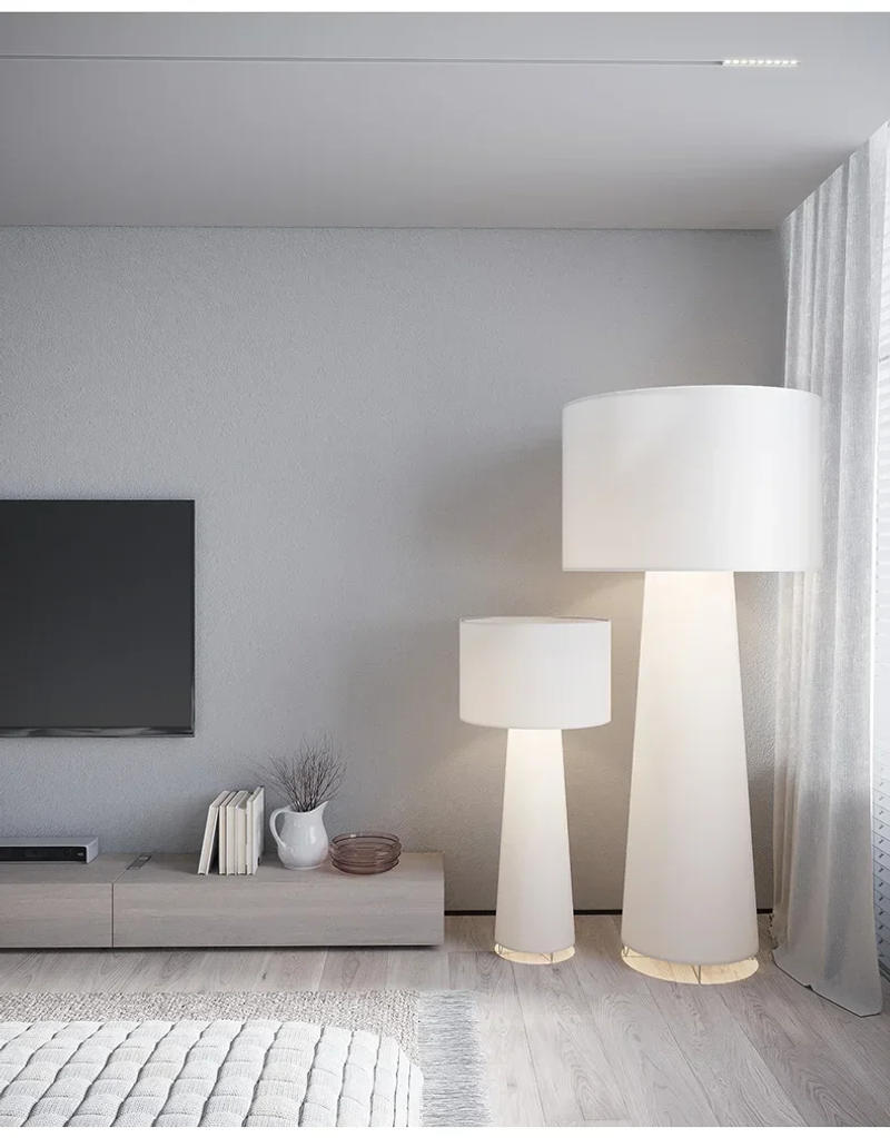 Description Picture 4 of itemWanders floor lamp italian Wabi Sabi Light minimalist Fabric shade for Living Room Bedroom HomeDecorSofaCornerторшерمصباح ارضي