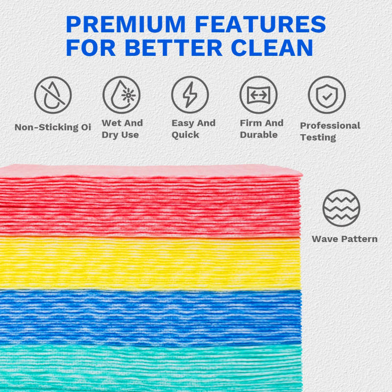 Description Picture 6 of itemNonwoven Disposable Dish Cloths - 11.8x11.8inch Multi-Purpose Paper Towels for Kitchen and Home Cleaning,Light Duty Use,50PCS