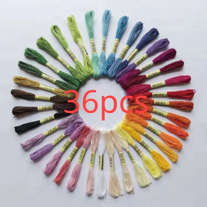 Description Picture 6 of itemCross Stitch Cotton Embroidery Thread Floss, Sewing Skeins Craft, Similar to DMC, New Cross Stitch, Not Repeat, 2023, 12, 24, 36