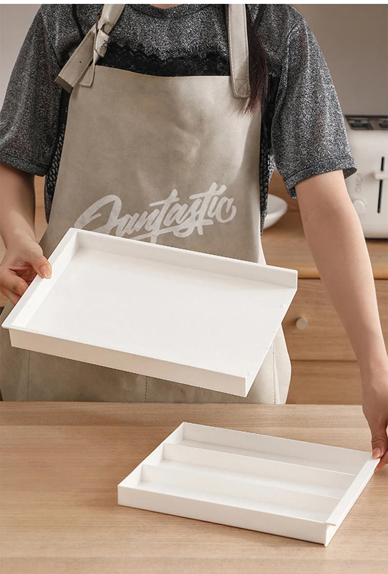 Description Picture 6 of itemKitchen Cabinet Stretchable Drawer Organizer Multifunctional Kitchen Utensils Storage Tray Kitchenware Classified Organizer Tray