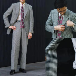 White Black Plaid Men Suits 2 Pieces Modern Custom Made Handsome Wedding Suits Fit Slim Formal Casual Coat+Pants Tailored