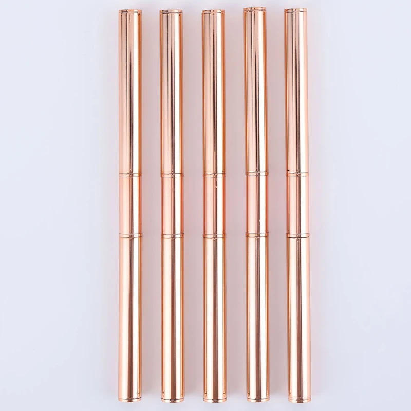 Description Picture 5 of item1pcs Rose Gold Liner Brush Dual End 15mm 20mm French Long Strip Line Painting Gel Polish Drawing Pen Manicure Accessories Tools