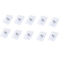 10Pcs Transparent Wall Screws Hanging Nails Seamless Plastic Adhesive Wall Hook Wall Mount Self-adhesive Non Trace Stickers