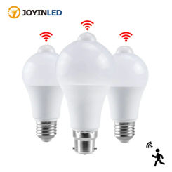 E27 PIR Motion Sensor Lamp 220V 7W 12W LED Bulb with Motion Sensor E27 Infrared Radiation Motion Detector Security Light