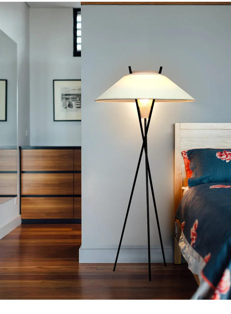 Description Picture 4 of itemNordic bedroom floor lamp Designer's minimalist floor lamp Creative and personalized vertical floor light in the living room