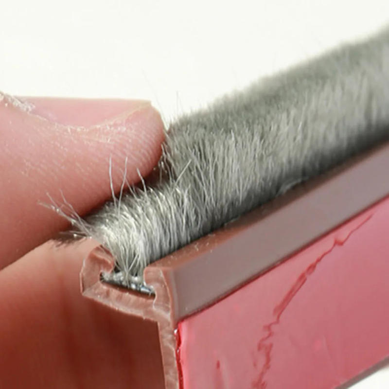 Description Picture 5 of item100CM Door Bottom Brush Seal Strip Insectproof Soundproof Door Bottom Seal Strip Door Sweep Seals Soft Brush Home Hardware