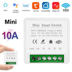 Wifi Smart Switch Remote Controller 10A/16A Wireless Switches Smart Home tuya Smart Life APP Control Via Alexa Google Home