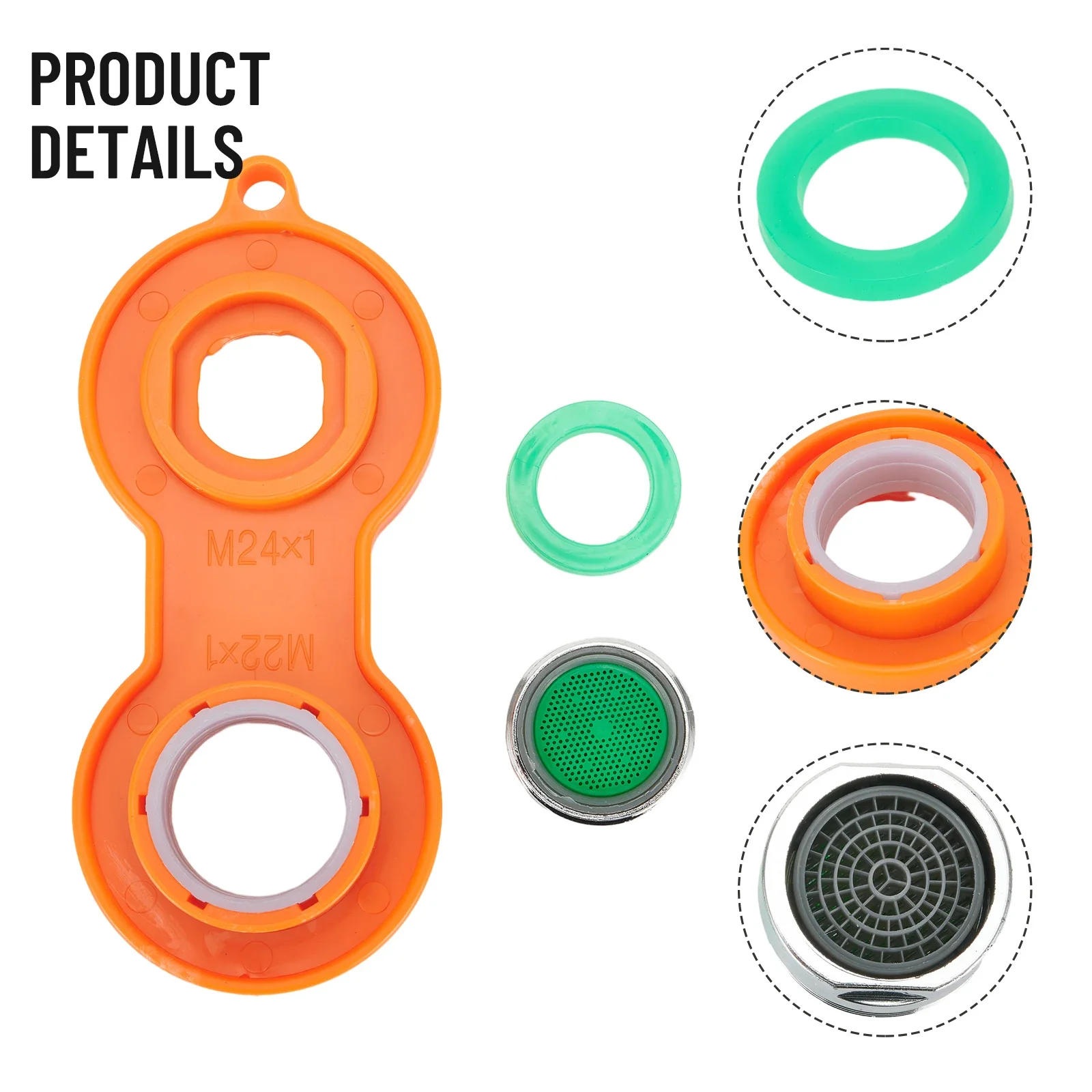 Description Picture 4 of item10pc 24mm Water Saving Faucet Tap Aerator Replaceable Filter Mixed Nozzle M20/M22/M24/M28 Bathroom Faucet Bubbler Accessories