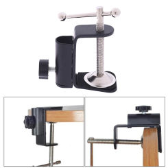 1Pc Cantilever Holder Metal Desk Lamp Clip Fittings Base Hose With 12MM Hole Diameter And Non-slip Mat For Mic Stand