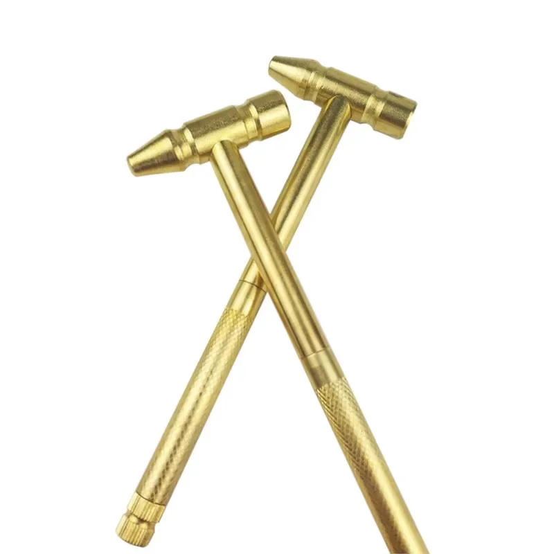 Description Picture 4 of item6-In-1 Mini Craft Hammer Screwdriver Set Copper Alloy Gold Detachable Micro Screwdriver Perfect Hand Tool For Diy Project