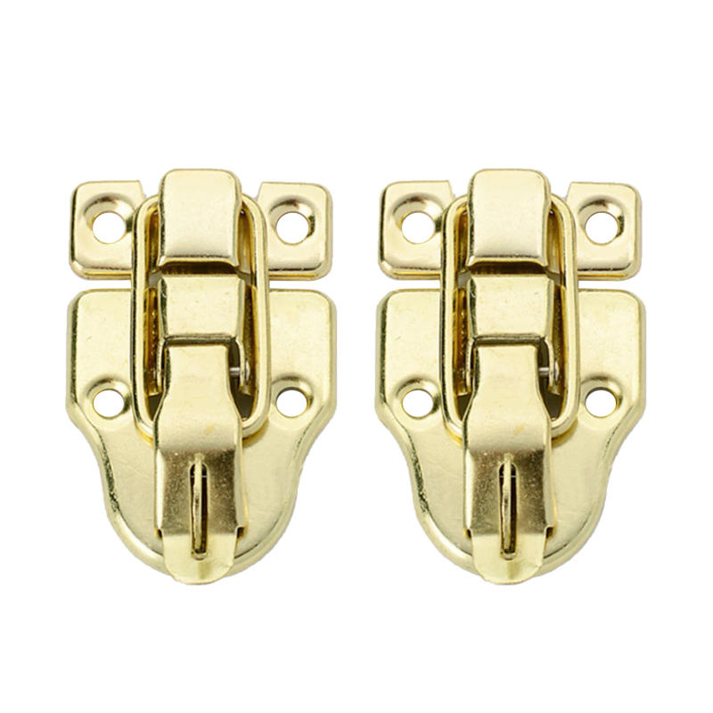 Description Picture 6 of item2pack Trunk Duckbilled Hasp Furniture Clasp Retro Style Toggle Latch Wooden Box With Screws Toolbox Suitcase Cabinet Decoration